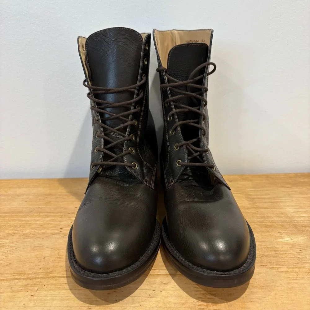 Gap Vintage Leather Lace Up Combat Boots Mens Brown Size 10.5 M 883260-02-1